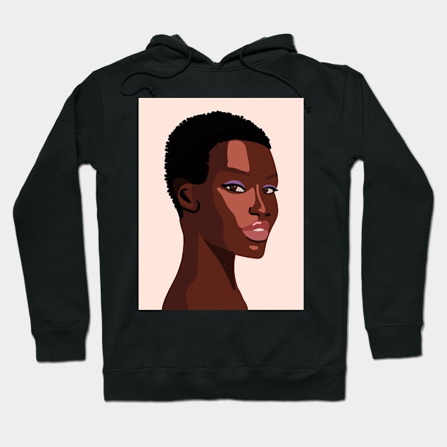 Black girl Hoodie by monika27